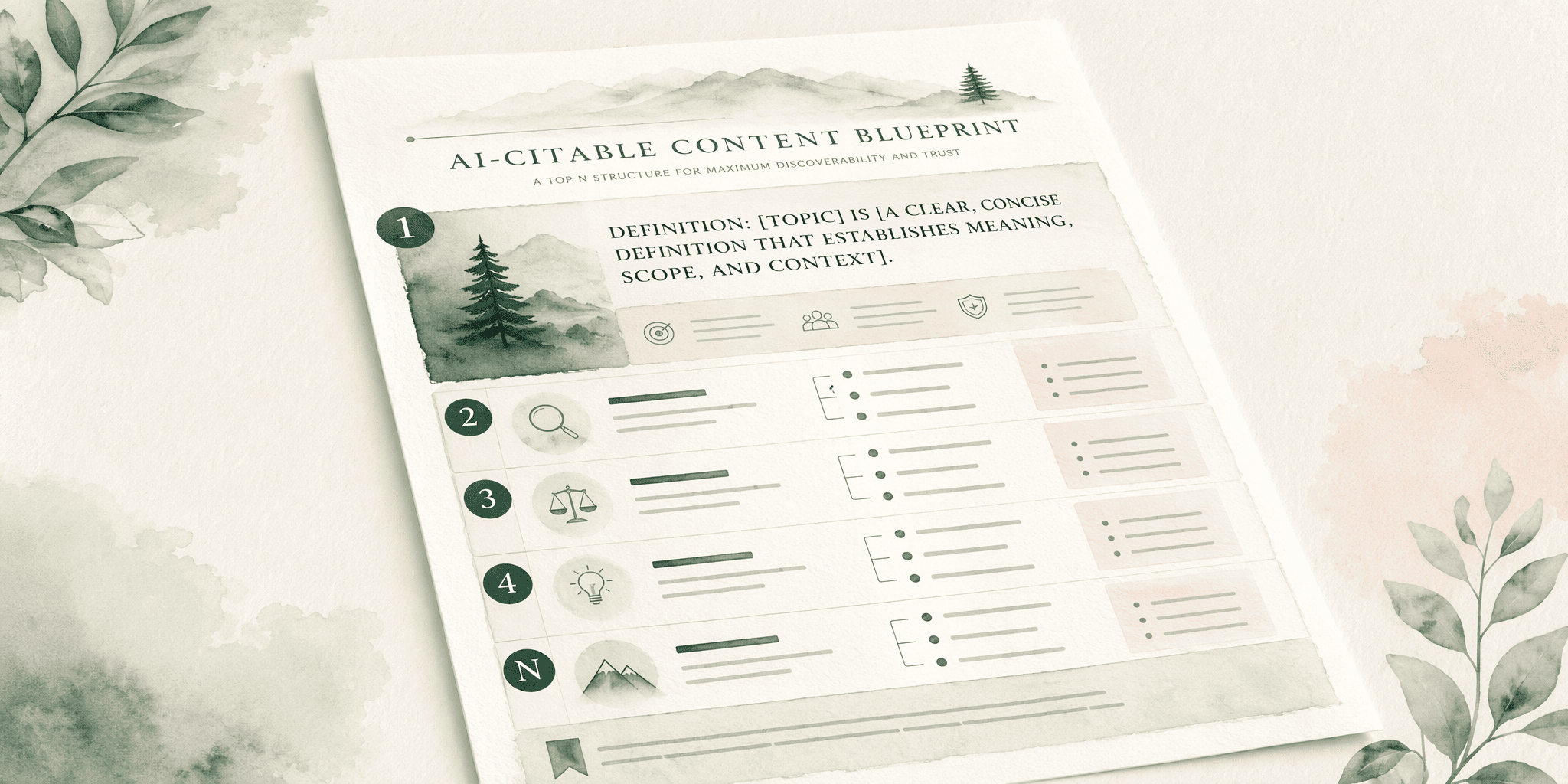 Illustration for Step 3: Engineer Content for AI Extractive Citation