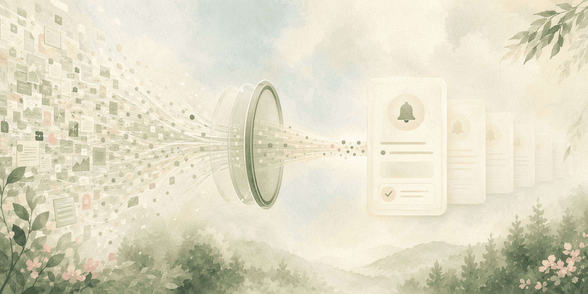 Illustration for How AI Prevents Data Overload Through Filtering and Prioritization