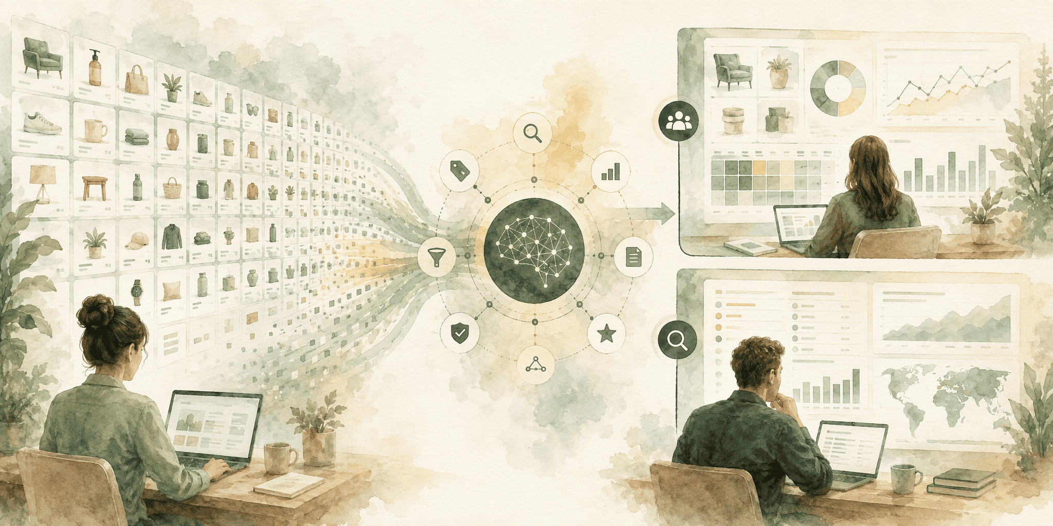 Illustration for 7. seoClarity, AI Visibility with Ecommerce Feed Optimization