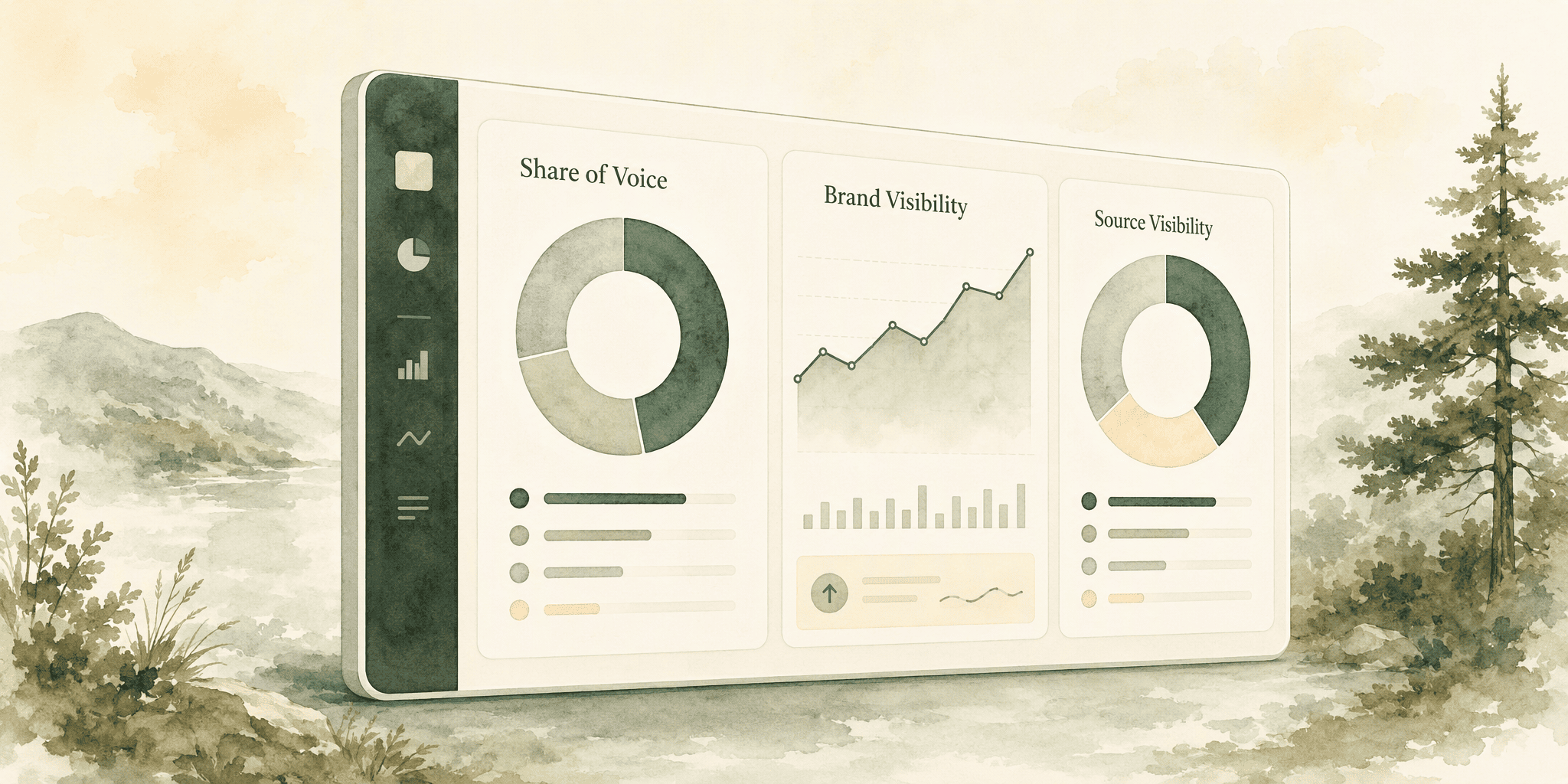 Illustration for 2. Adobe Brand Visibility, Measure AI Share of Voice with Enterprise-Grade Analytics