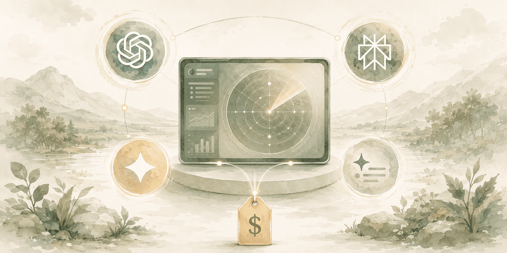 Illustration for 2. Otterly.AI, The Budget-Sensitive Multi-Engine Monitor
