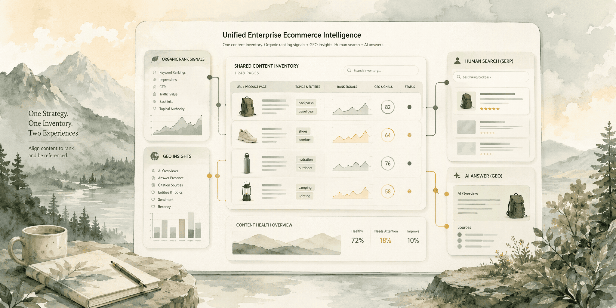 Illustration for 6. seoClarity, Best for Enterprise Ecommerce Bridging SEO and GEO