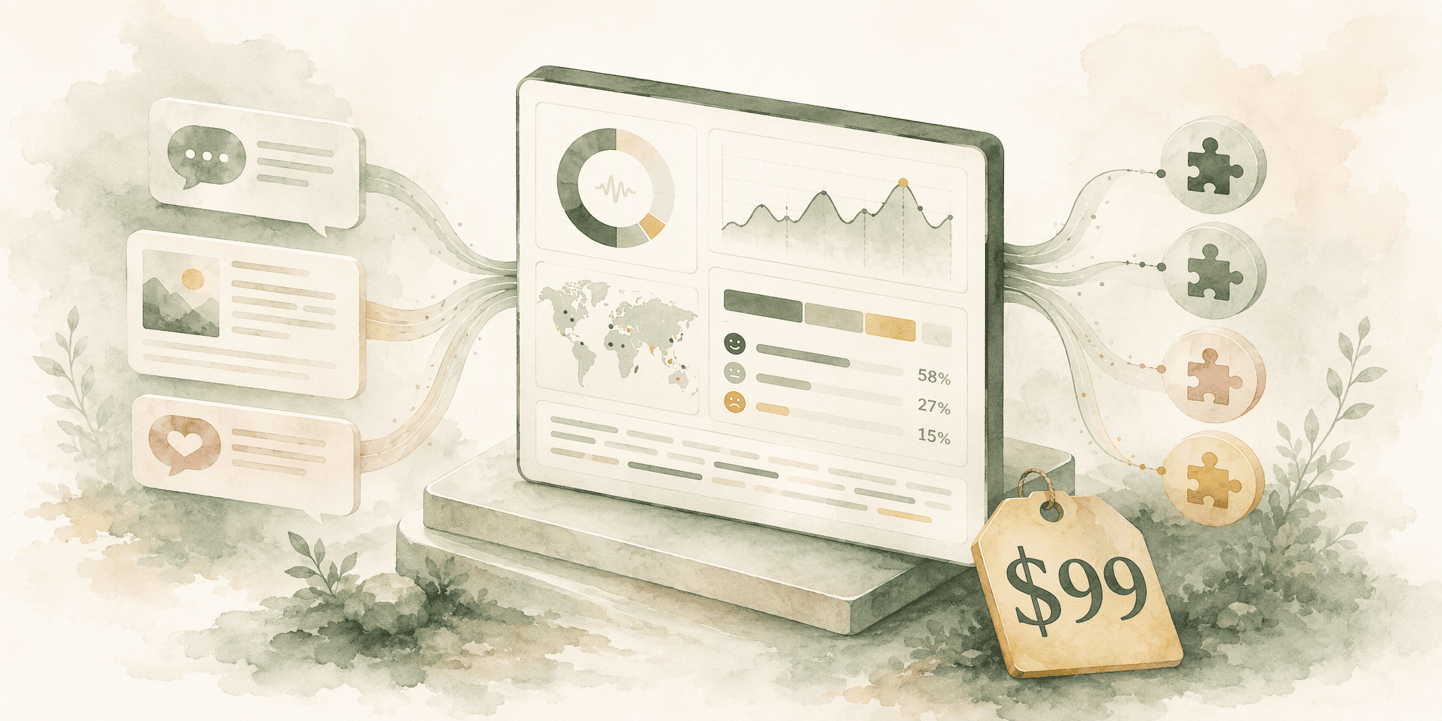 Illustration for 5. Brand24: Accessible Multi-Source AI Monitoring at SME Pricing