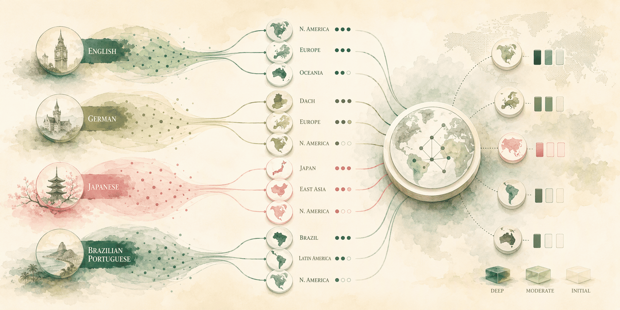 Illustration for Step 7: Expand Your Program to Include Multilingual and Multi-Market Tracking