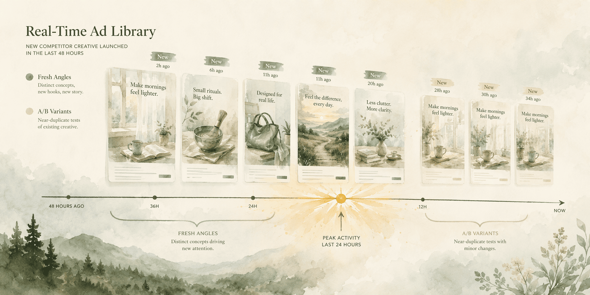 Illustration for Step 1: Monitor Ad Creative Velocity Bursts in Real Time