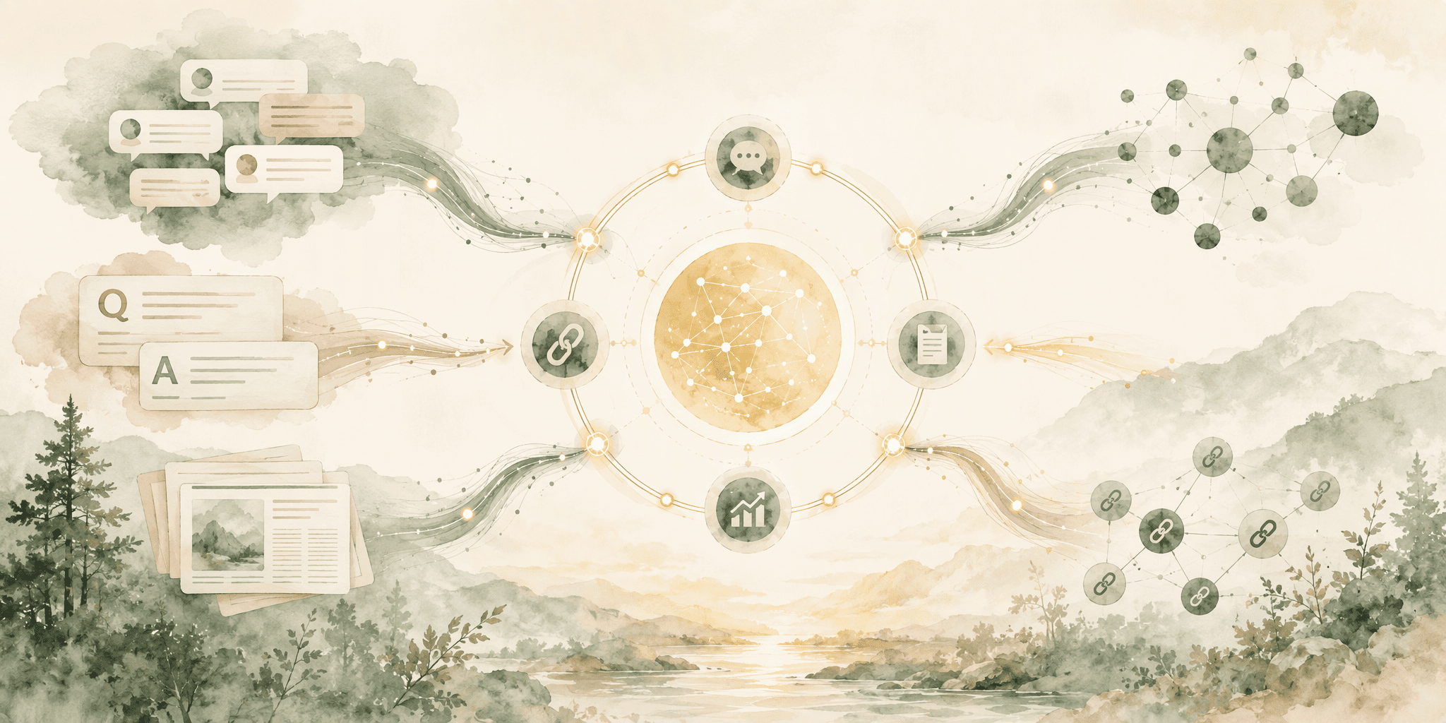 Illustration for 5. DIY Attribution Stack, Tracking the Offsite Mention Flywheel
