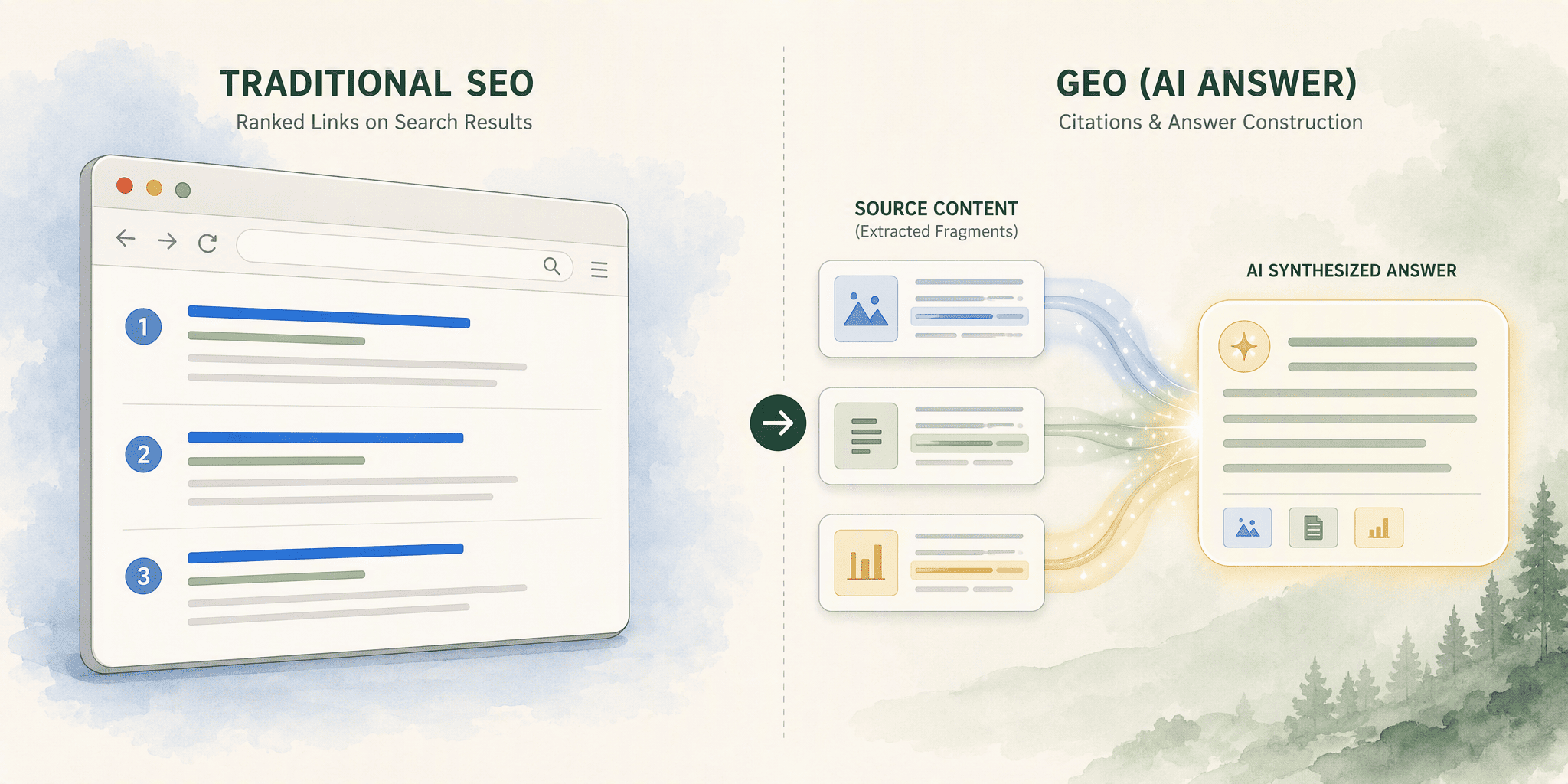 Illustration for What Generative Engine Optimization (GEO) Is and How It Differs from Traditional SEO