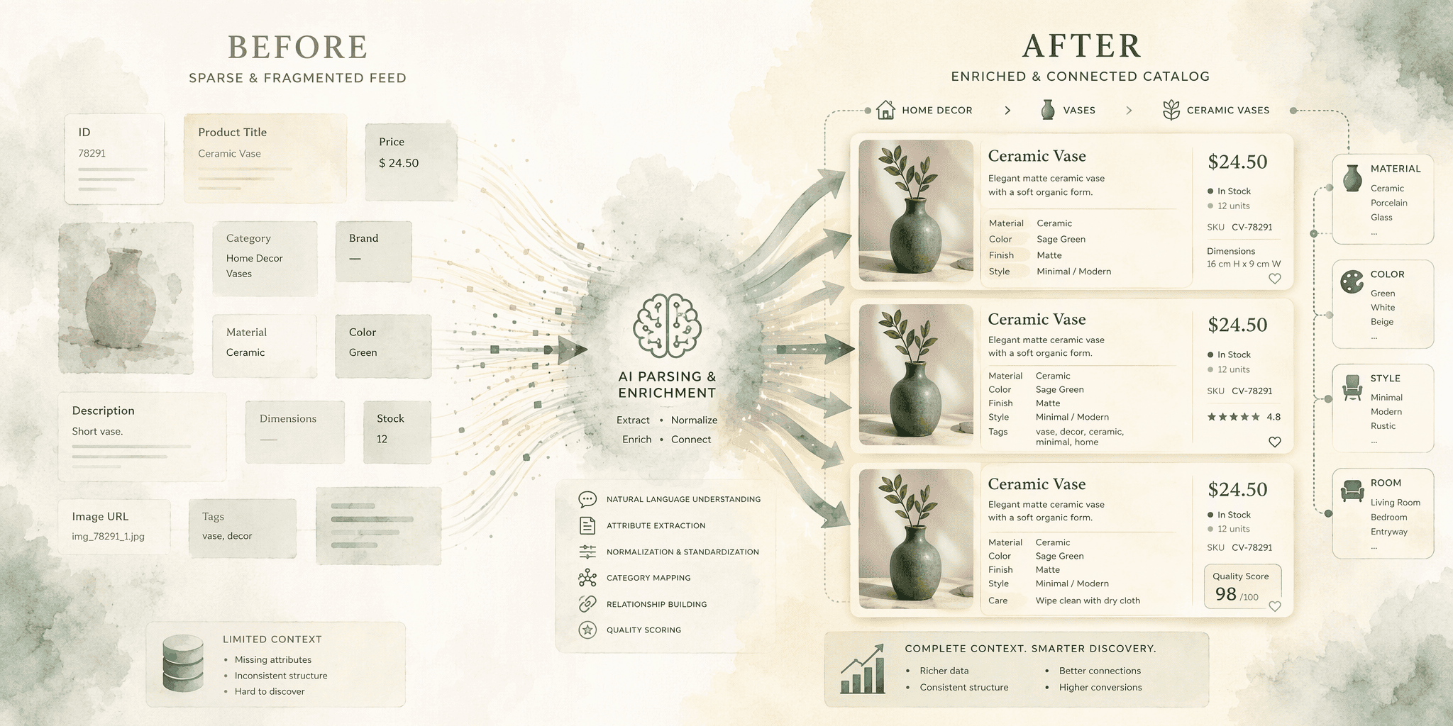 Illustration for 3. SEO.AI Product Feed Optimizer: Automated Product Data Enrichment for AI Search Patterns