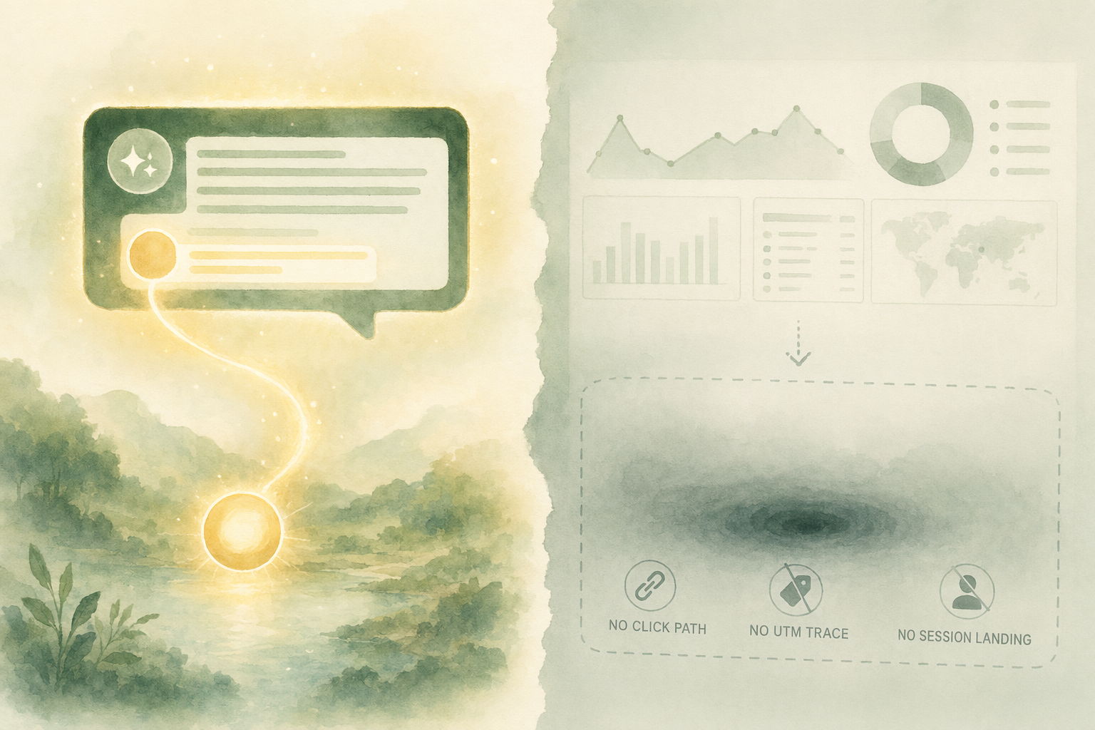 Illustration for: Why Traditional Analytics Can't Track AI Citations