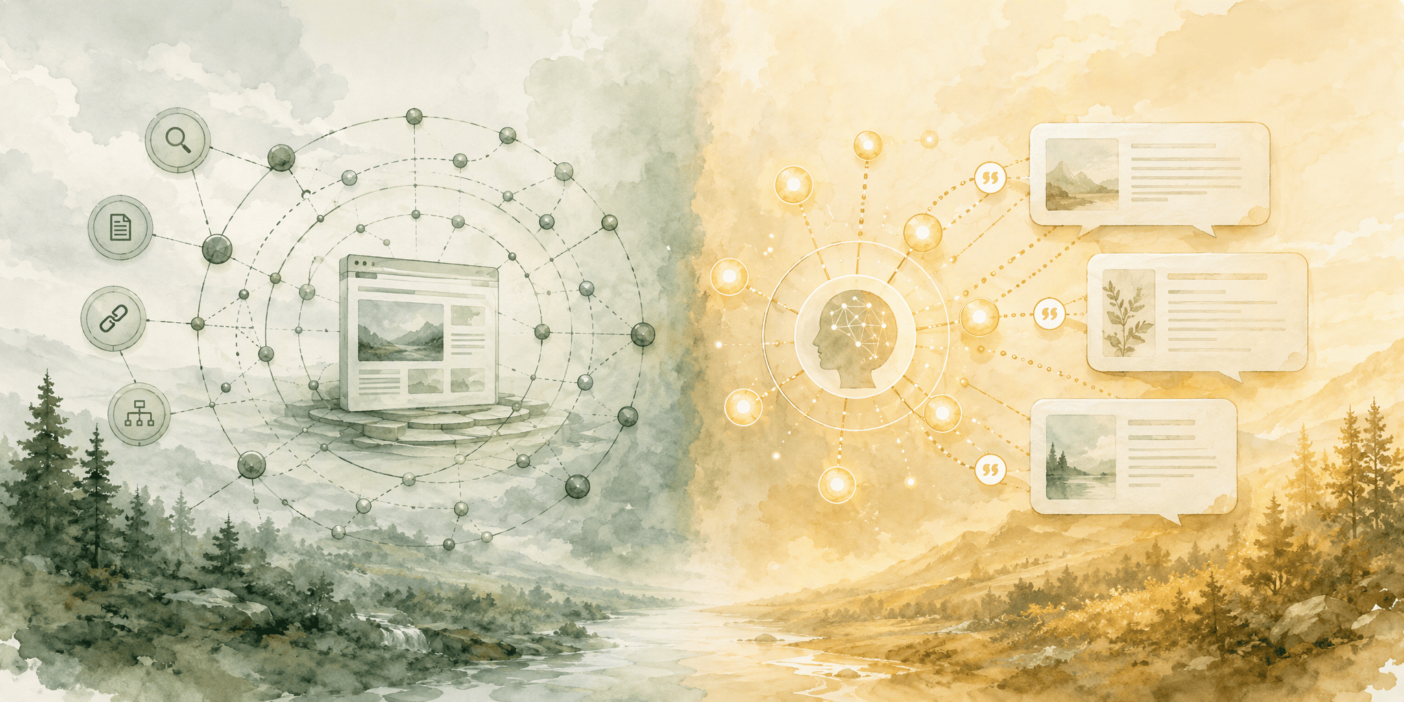 Illustration for Defining Enterprise GEO Software and Its Clear Divergence from Traditional SEO