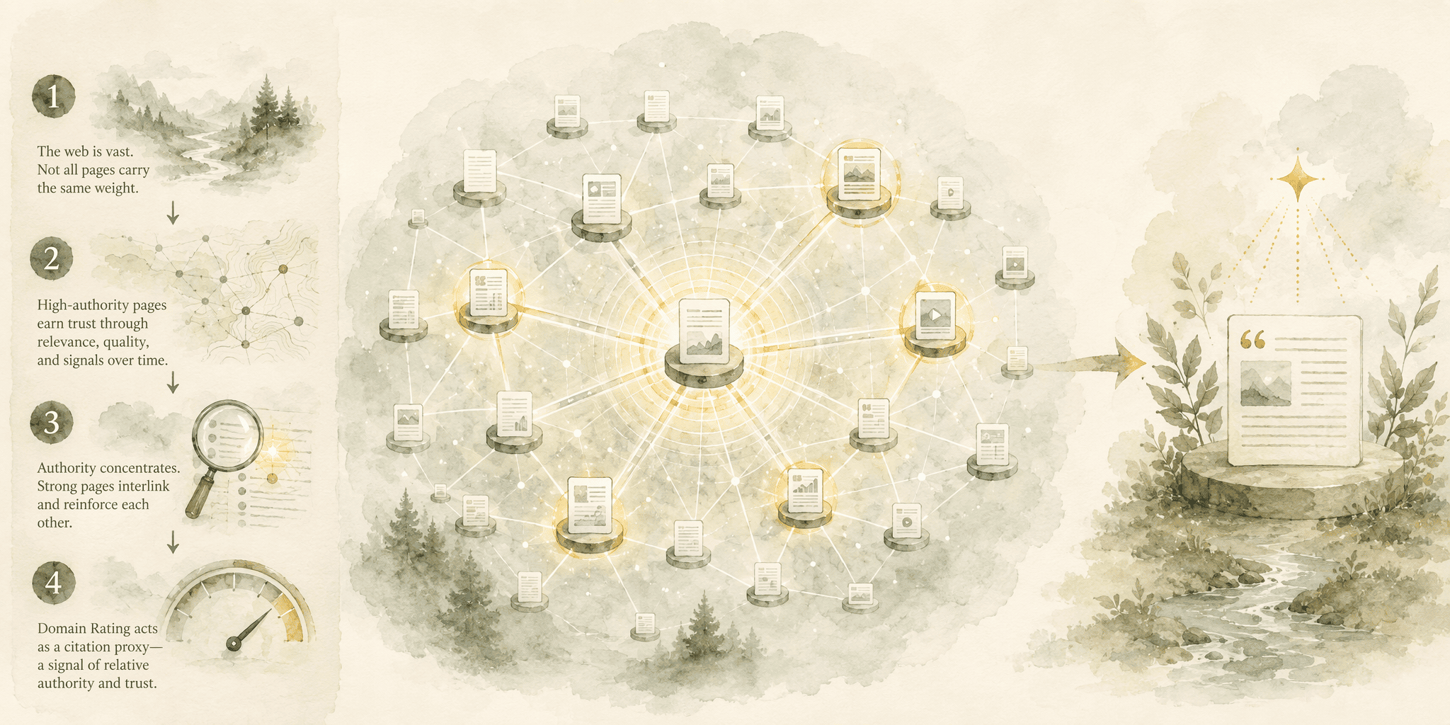 Illustration for 4. Ahrefs, The Backlink Authority Mapping AI Citations