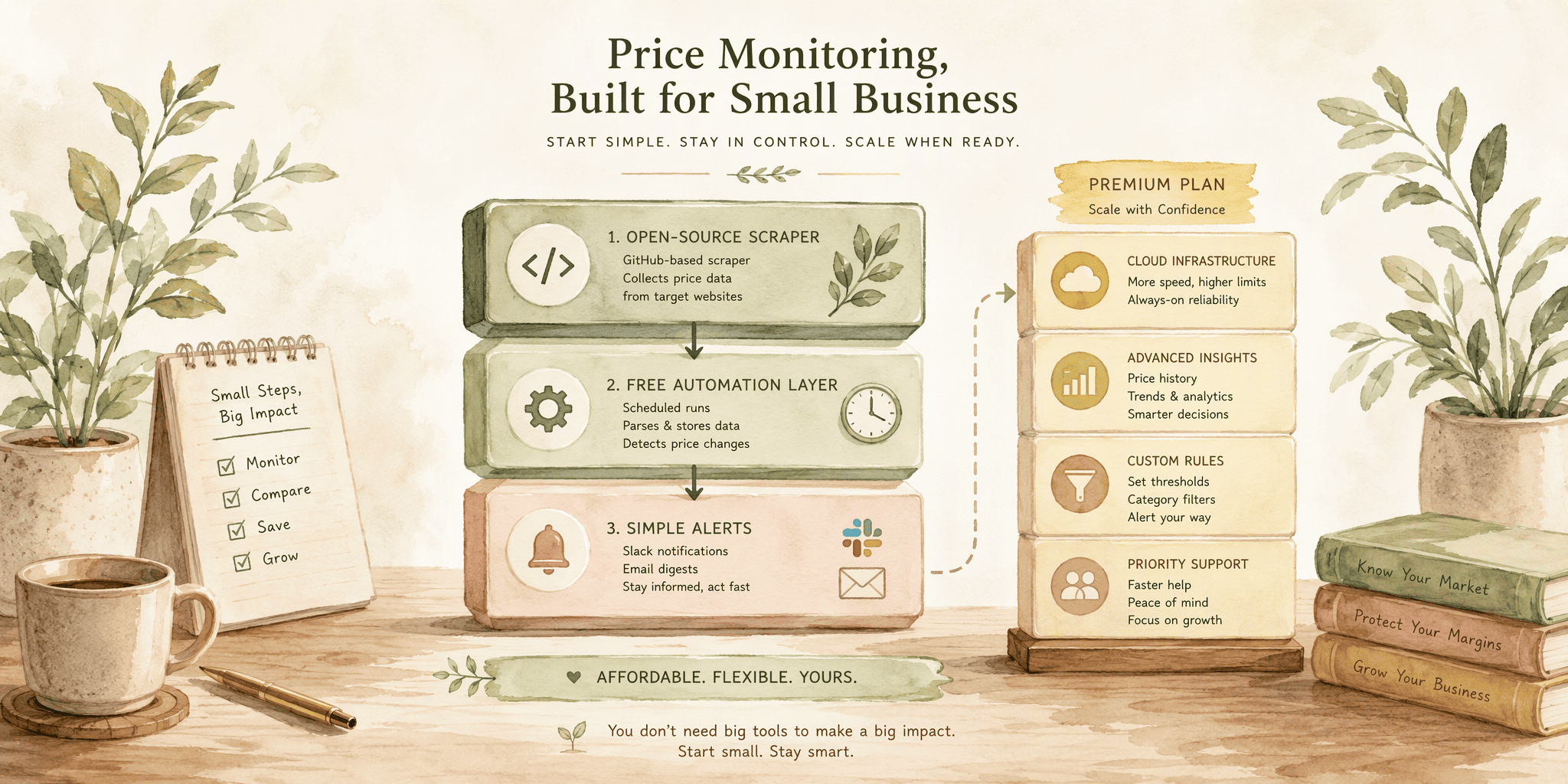 Illustration for Step 3: Choose a Cost-Effective Solution Tailored to Your Business Size