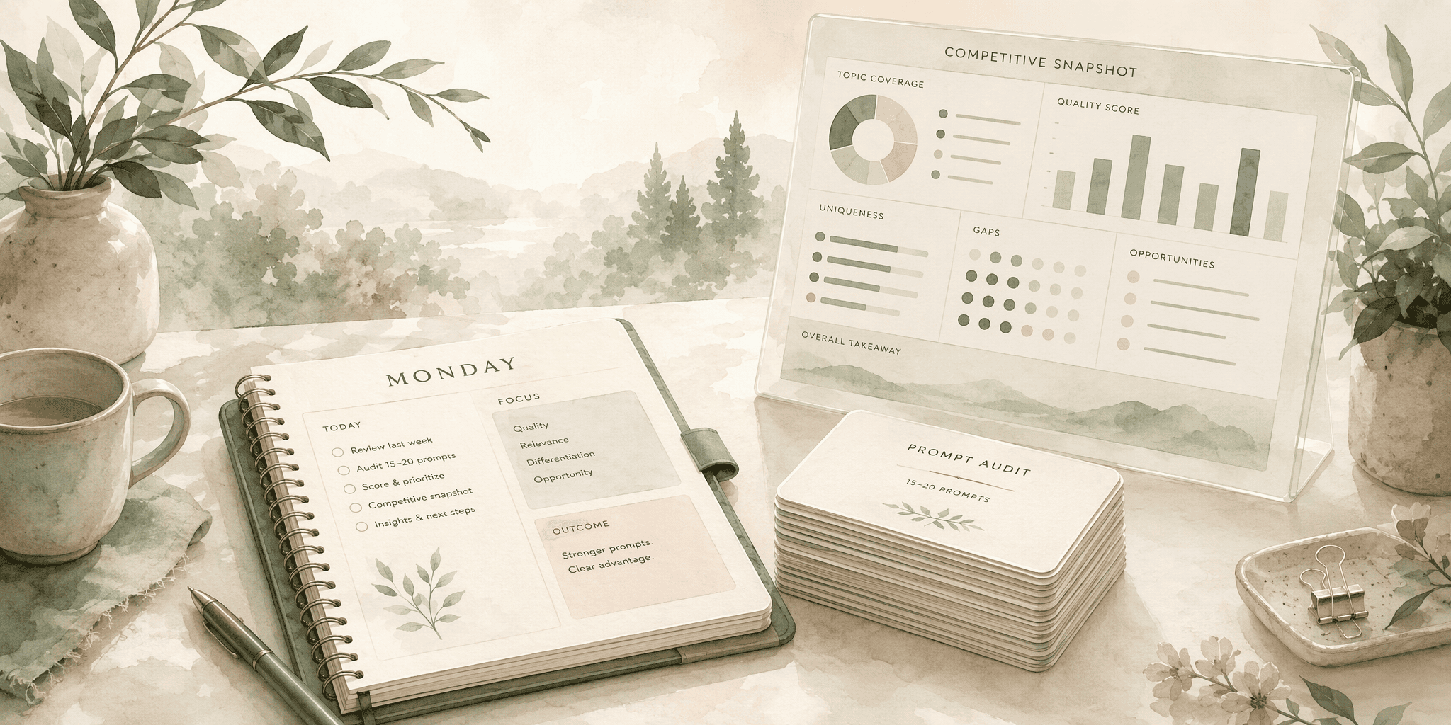 Illustration for Step 4: Run Your First Weekly Prompt Audit and Capture a Competitive Snapshot
