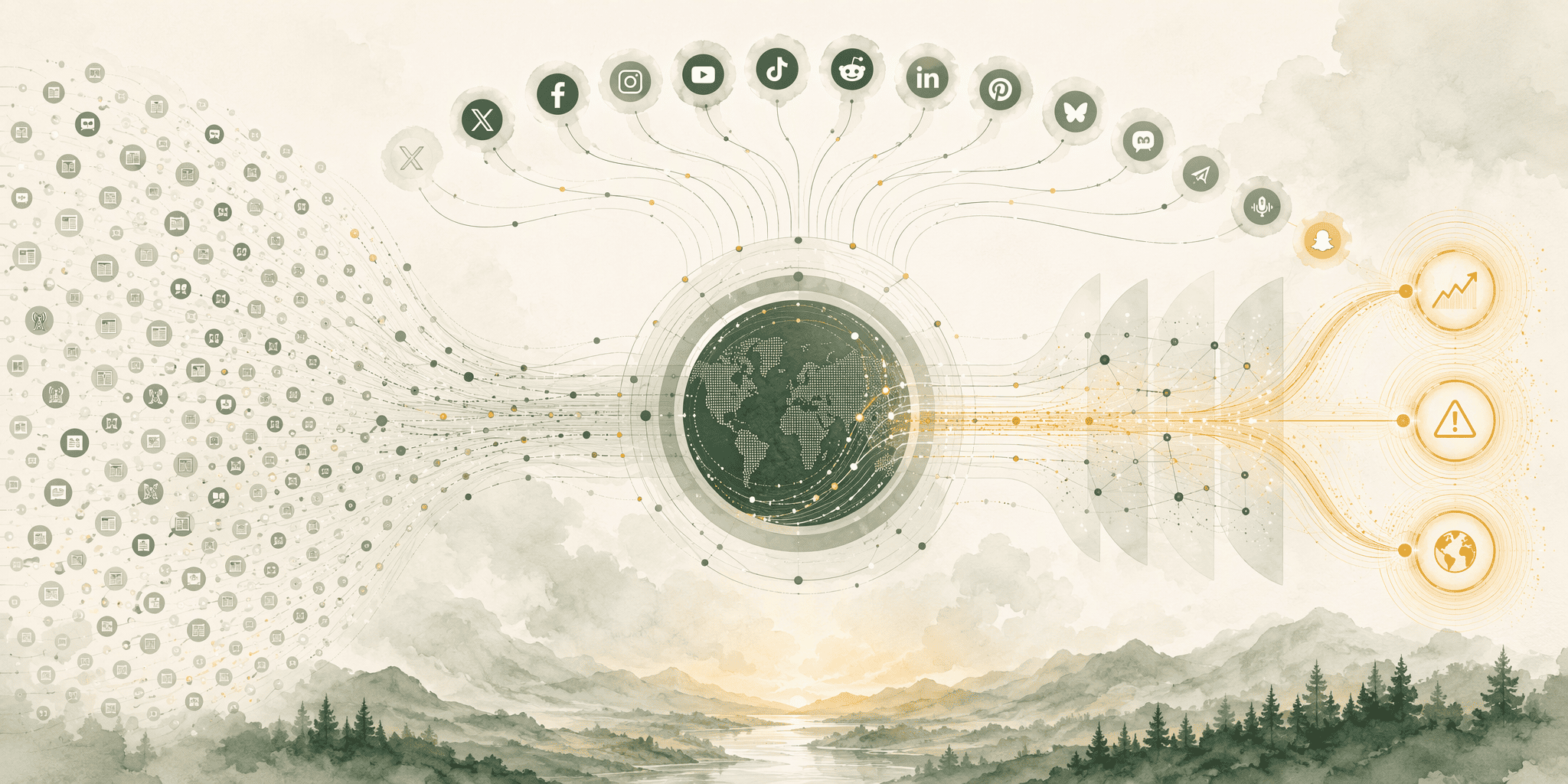 Illustration for 3. Meltwater: Unified Social Listening and AI-Powered Predictive Alerts
