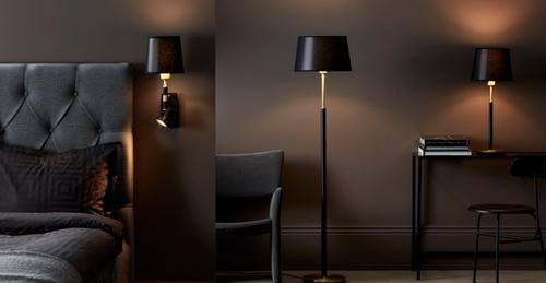 Park vägg, golv och bordlampa från Belid