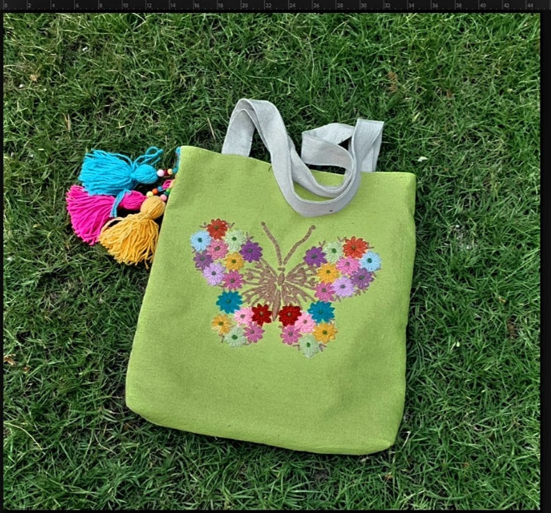 شنطة — فراشة — Tote Bag — Butterfly (4)