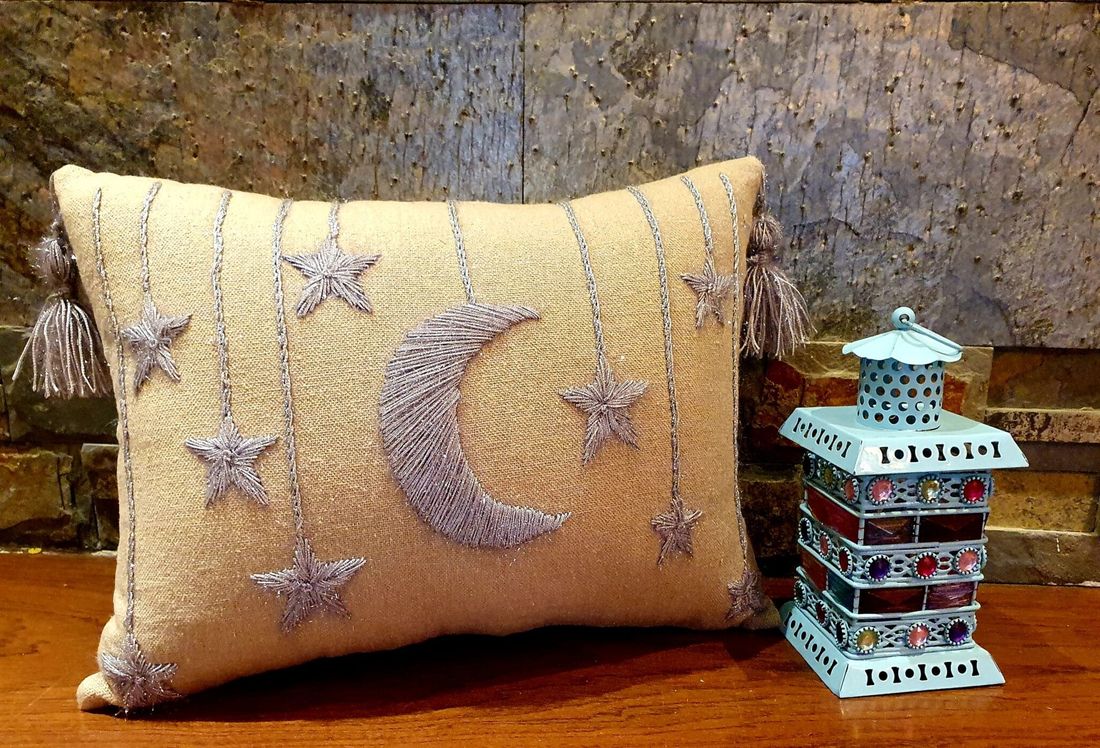 وسادة — Beige Ramadan Stars — Cushion — Beige Ramadan Stars (4)