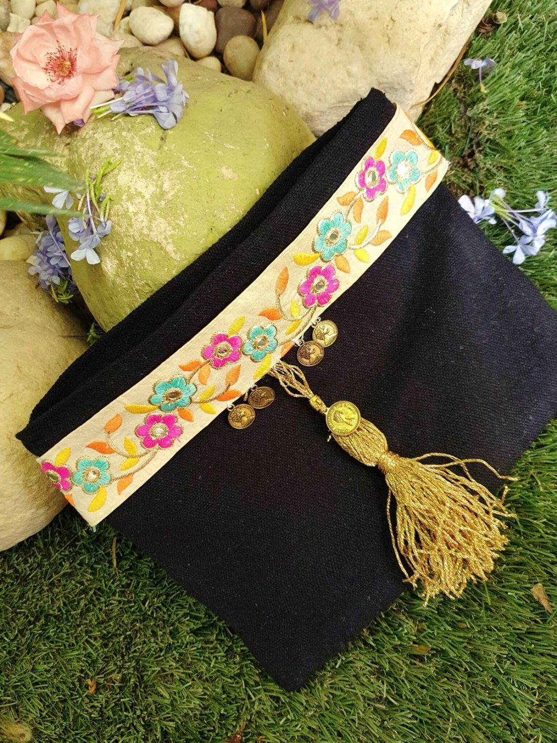 شنطة — أسود ذهبي — Clutch — Golden Black (1)