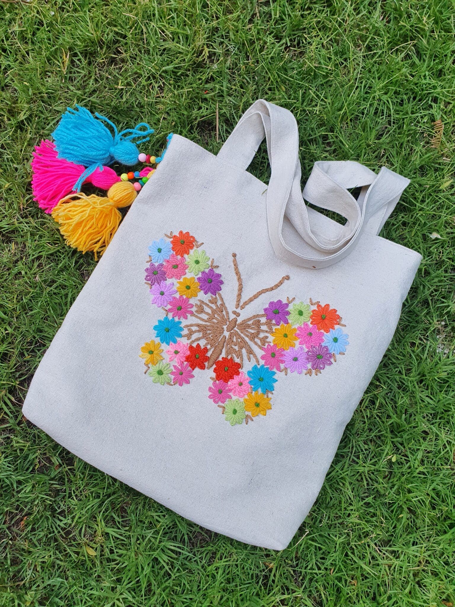 شنطة — فراشة — Tote Bag — Butterfly