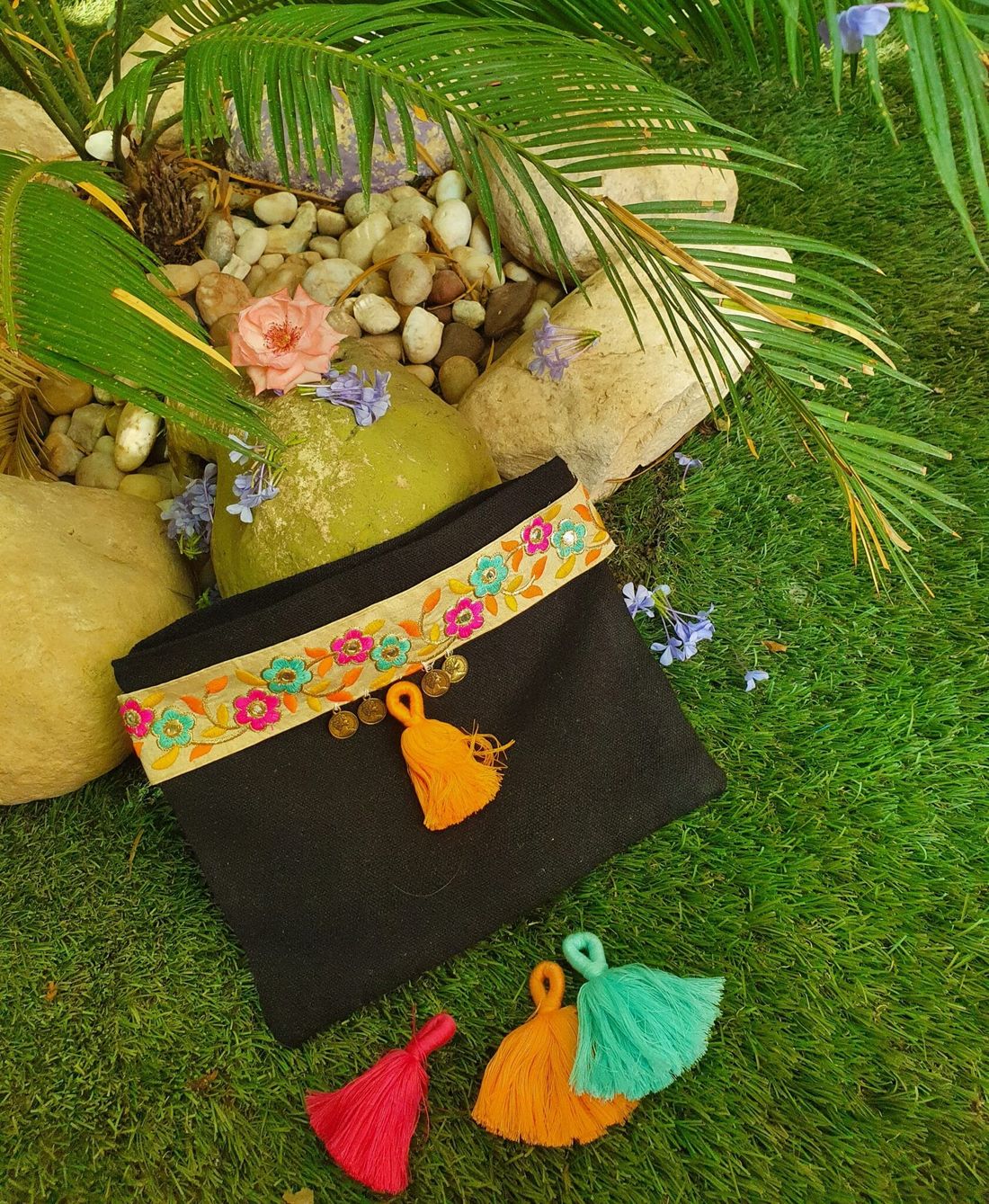 شنطة — أسود ذهبي — Clutch — Golden Black (5)