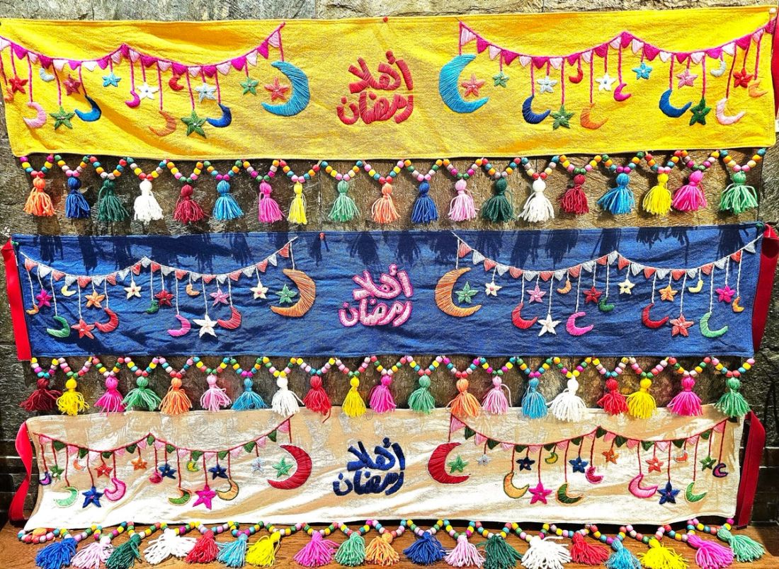 فرع زينة — رمضان خرز وخشب — Decor Branch — Ramadan Beads & Wood (2)