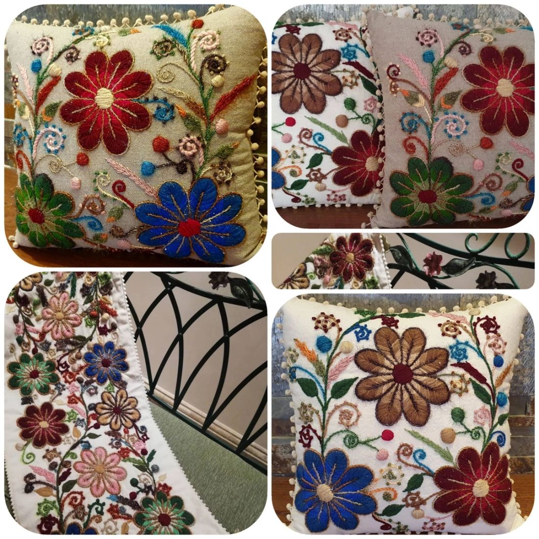 مفرش طويل - 10 وردات — Runner Long — 10 Flowers (3)