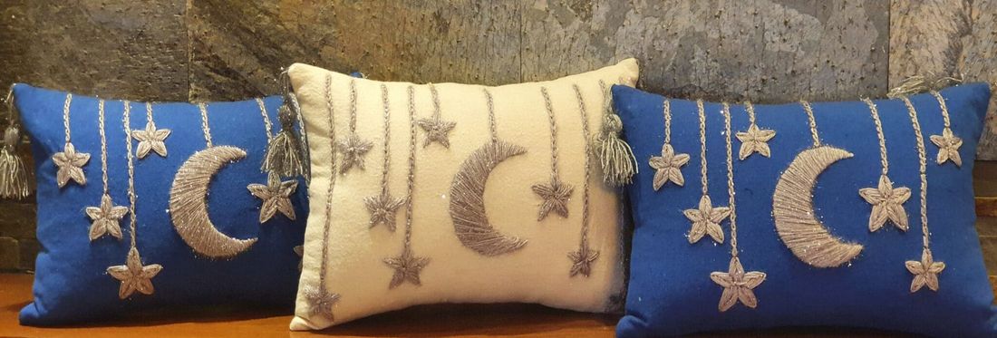 وسادة — Ramadan Stars Royal Blue — Cushion — Ramadan Stars Royal Blue (3)