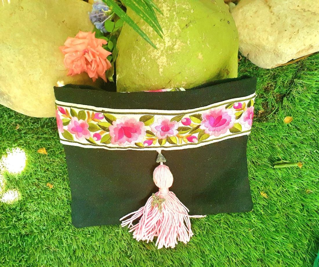 Black With Long Tassel And Metal Accessories — Black With Long Tassel And Metal Accessories (1)