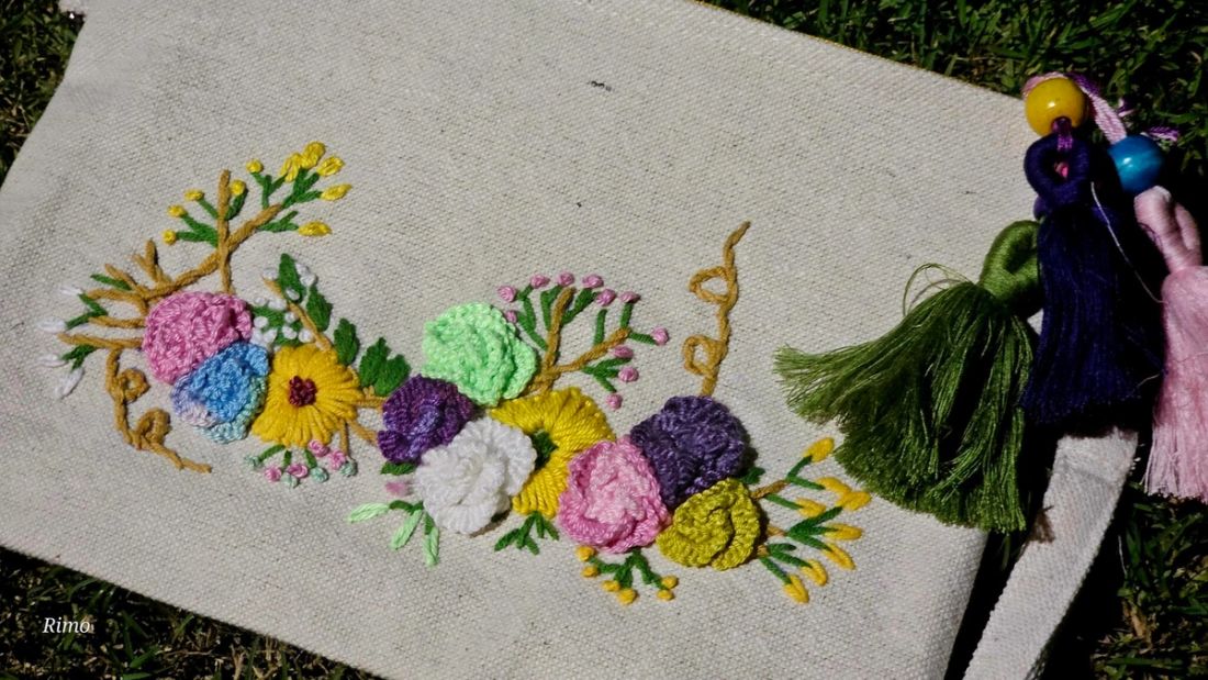 شنطة - ورود 2 — Clutch - Flowery 2 (3)