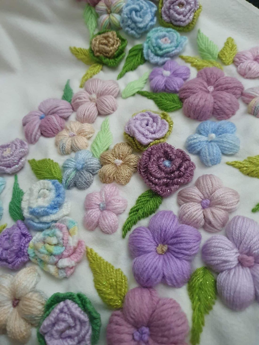 شال شتوي صوف — رمادي فاتح (جاردن) — Shawl — Winter Wool, Light Grey (Garden) (3)