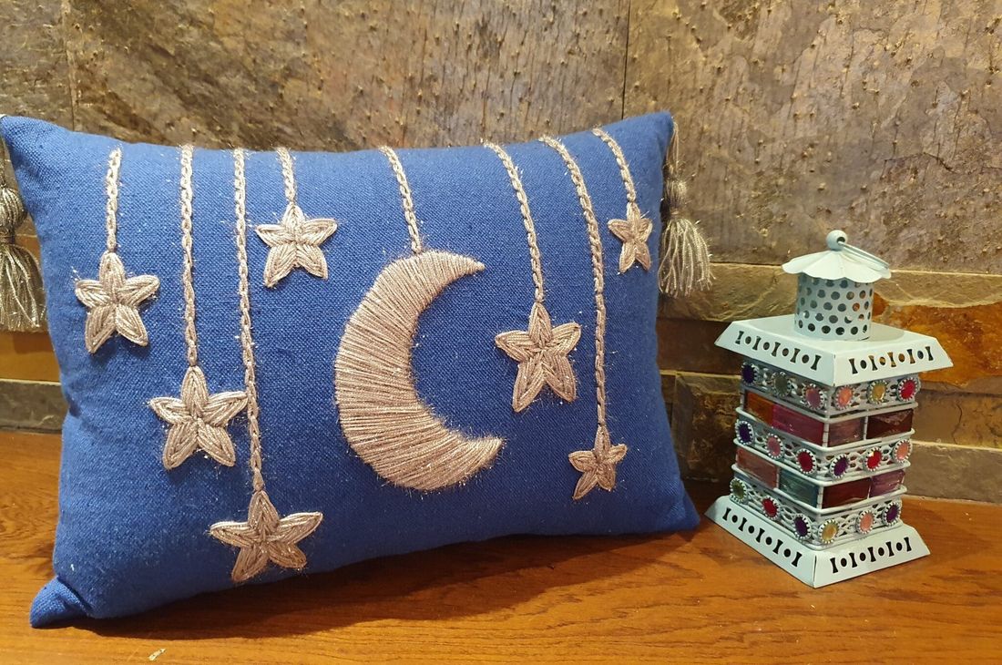 وسادة — Ramadan Stars Royal Blue — Cushion — Ramadan Stars Royal Blue (2)