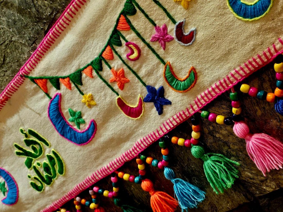 فرع زينة — رمضان خرز وخشب — Decor Branch — Ramadan Beads & Wood (3)