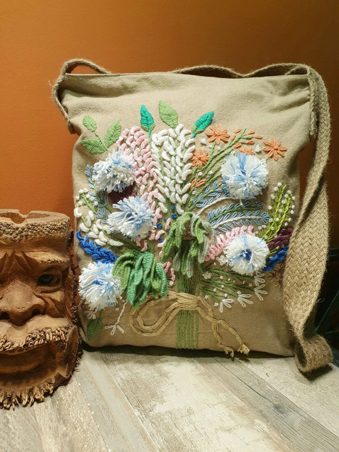 شنطة — Soft Blue & Beig — Bag — Soft Blue & Beig (2)