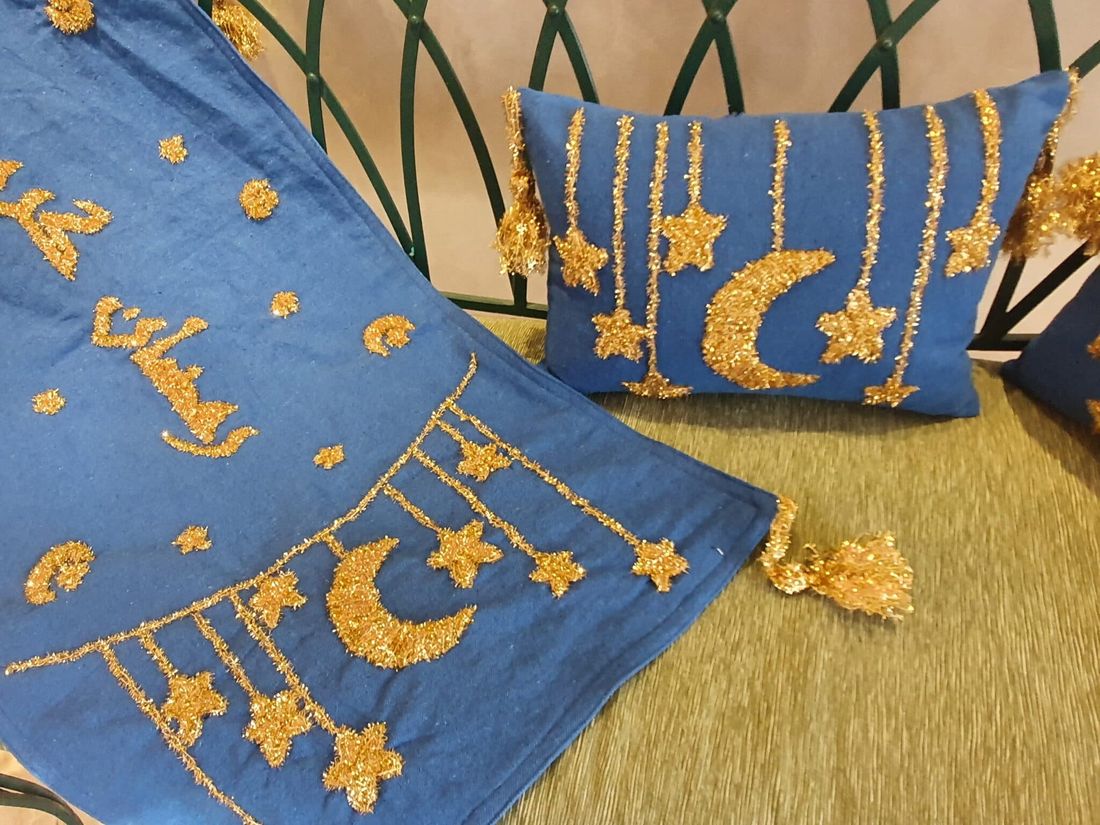 وسادة — Ramadan Stars Royal Blue — Cushion — Ramadan Stars Royal Blue (6)