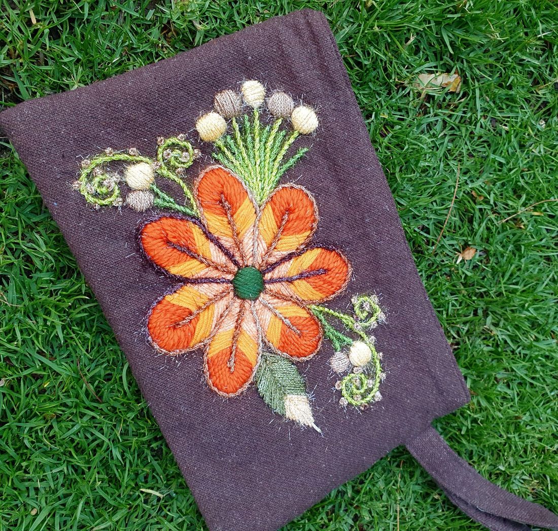 شنطة — وردة كبيرة — Clutch — Big Flower (5)