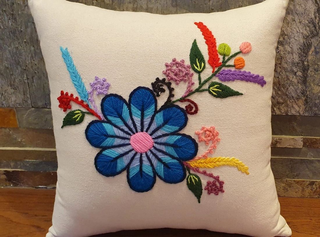 وسادة — 1 Round Flower — Cushion — 1 Round Flower (3)
