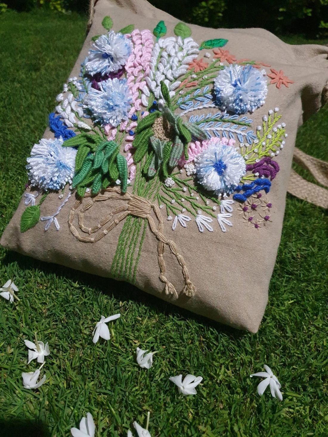 شنطة — Soft Blue & Beig — Bag — Soft Blue & Beig (1)