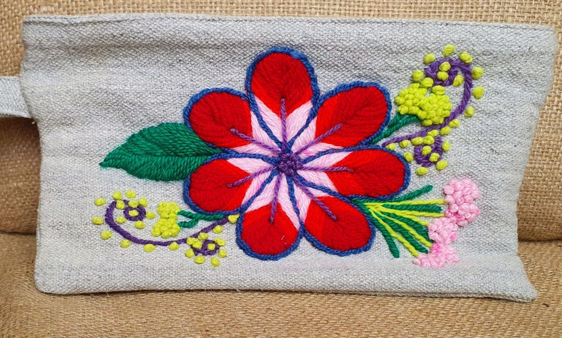 شنطة — وردة كبيرة — Clutch — Big Flower (4)