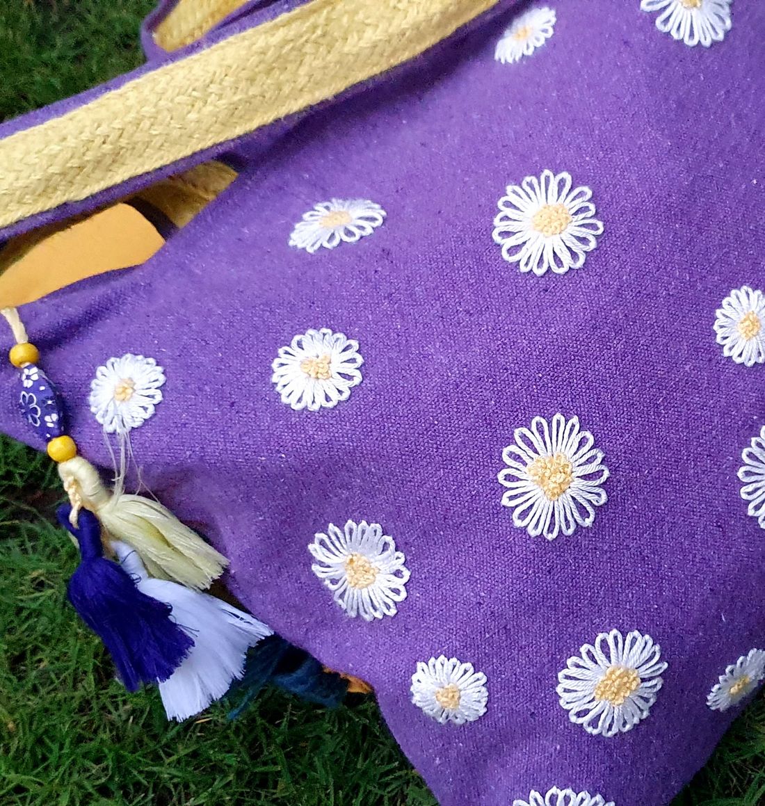 شنطة — Big Violet Daisy — Bag — Big Violet Daisy (2)