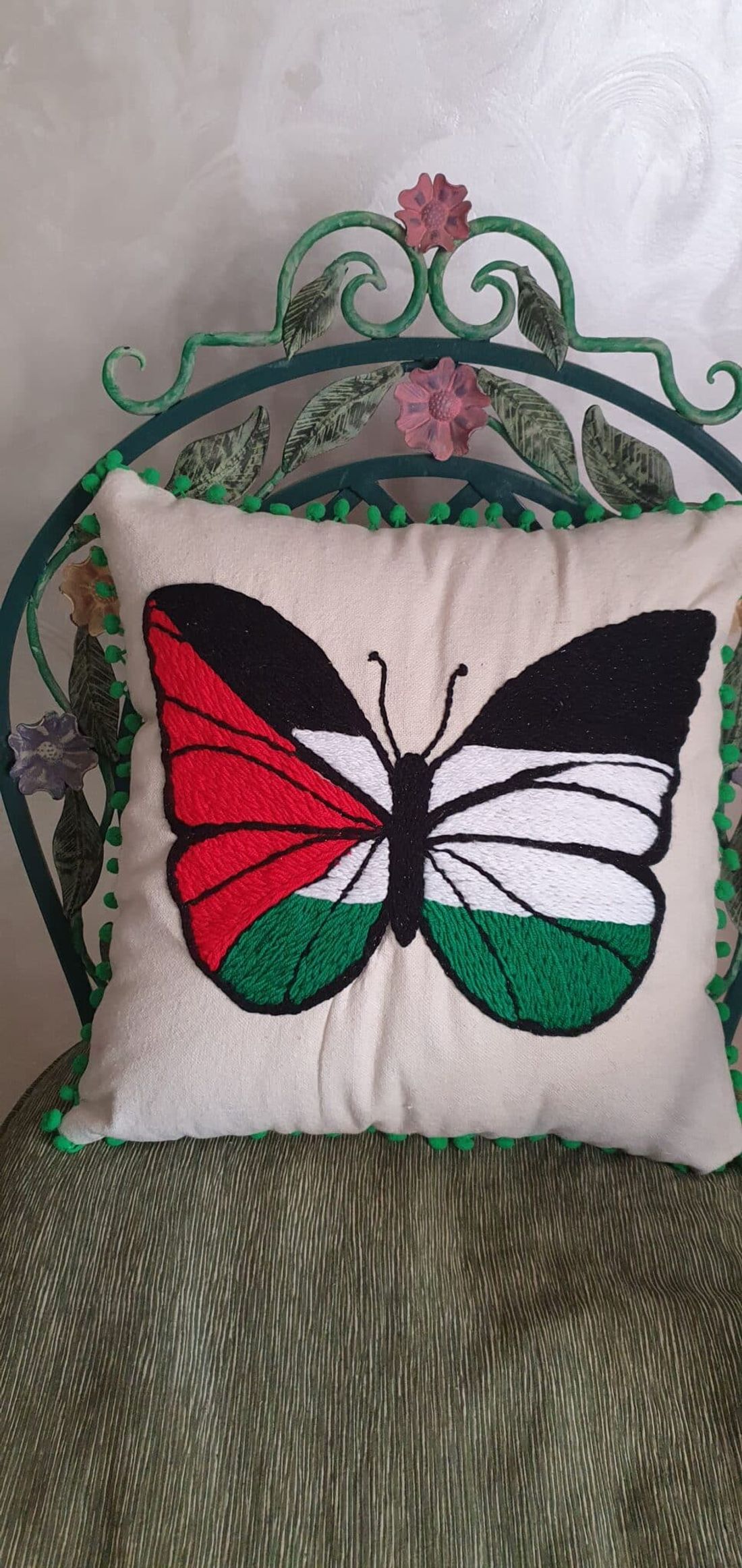 وسادة — Palestin Butterfly — Cushion — Palestin Butterfly (3)