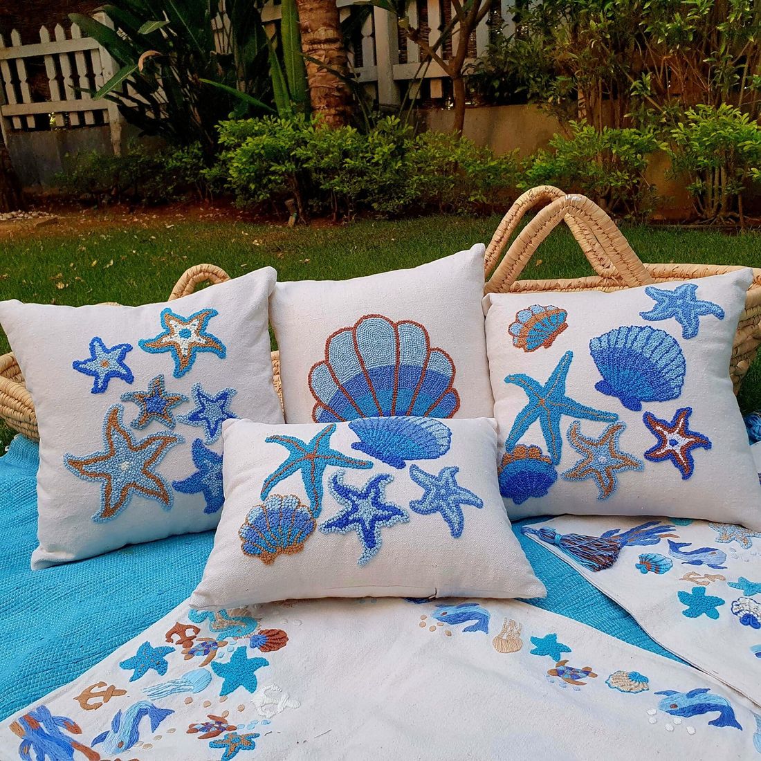 وسادة — Beach House Blue Collection — Cushion — Beach House Blue Collection (3)