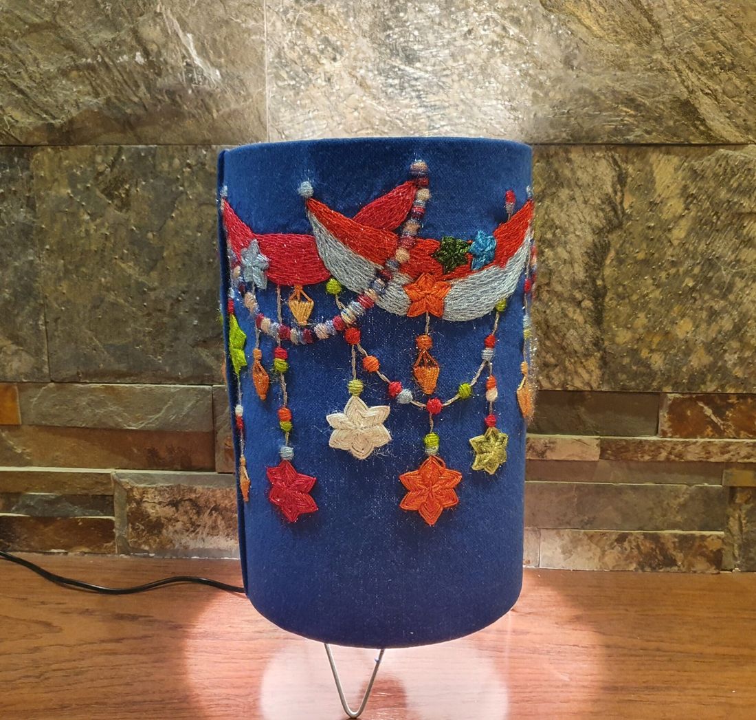معلّقة — Blue Zeenet Ramadan Fanoos — Wall Hanging — Blue Zeenet Ramadan Fanoos (2)