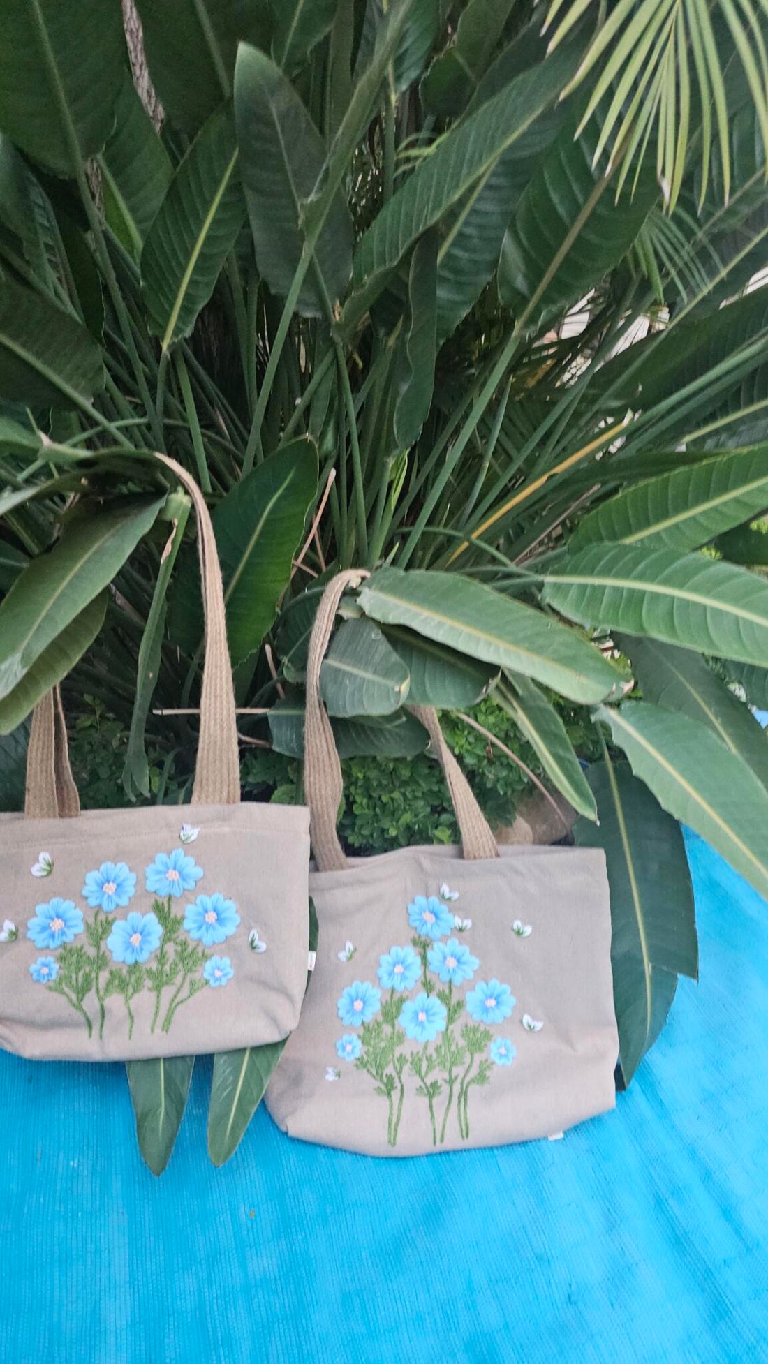 شنطة — Beige And Blue Garden — Bag — Beige And Blue Garden (3)