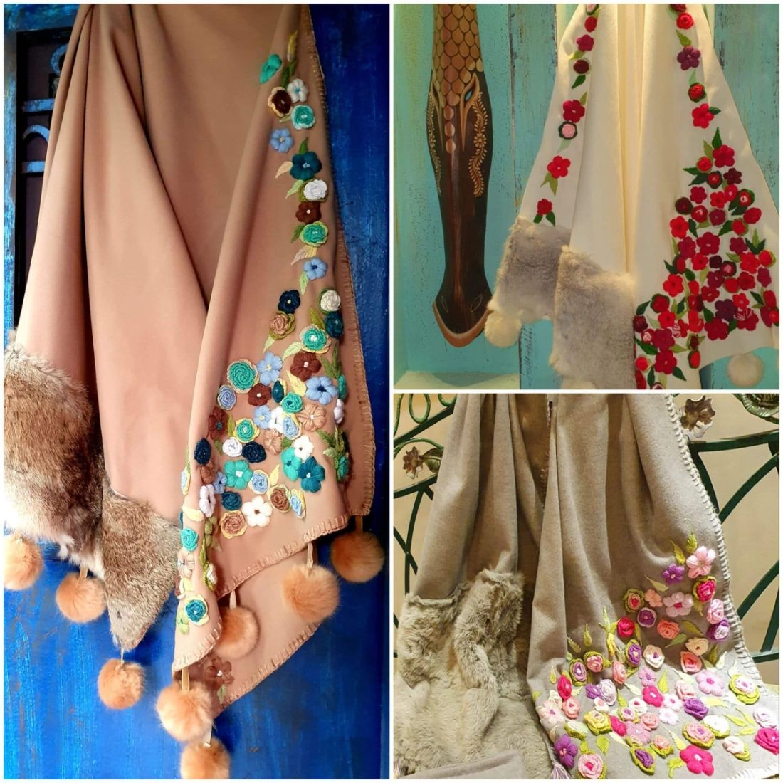 شال — شتوي هافان — Shawl — Winter Havan Garden Design (2)