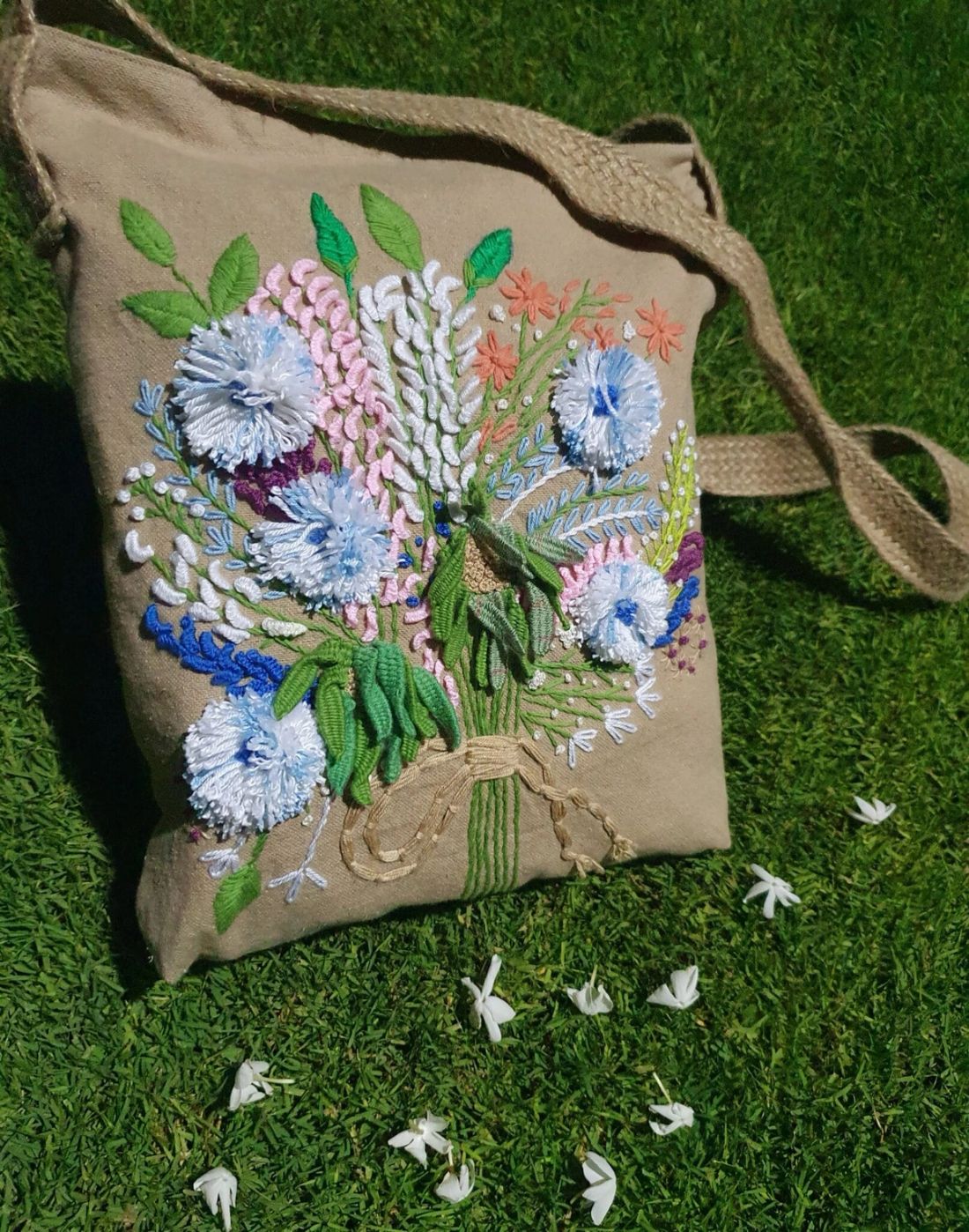 شنطة — Soft Blue & Beig — Bag — Soft Blue & Beig (3)
