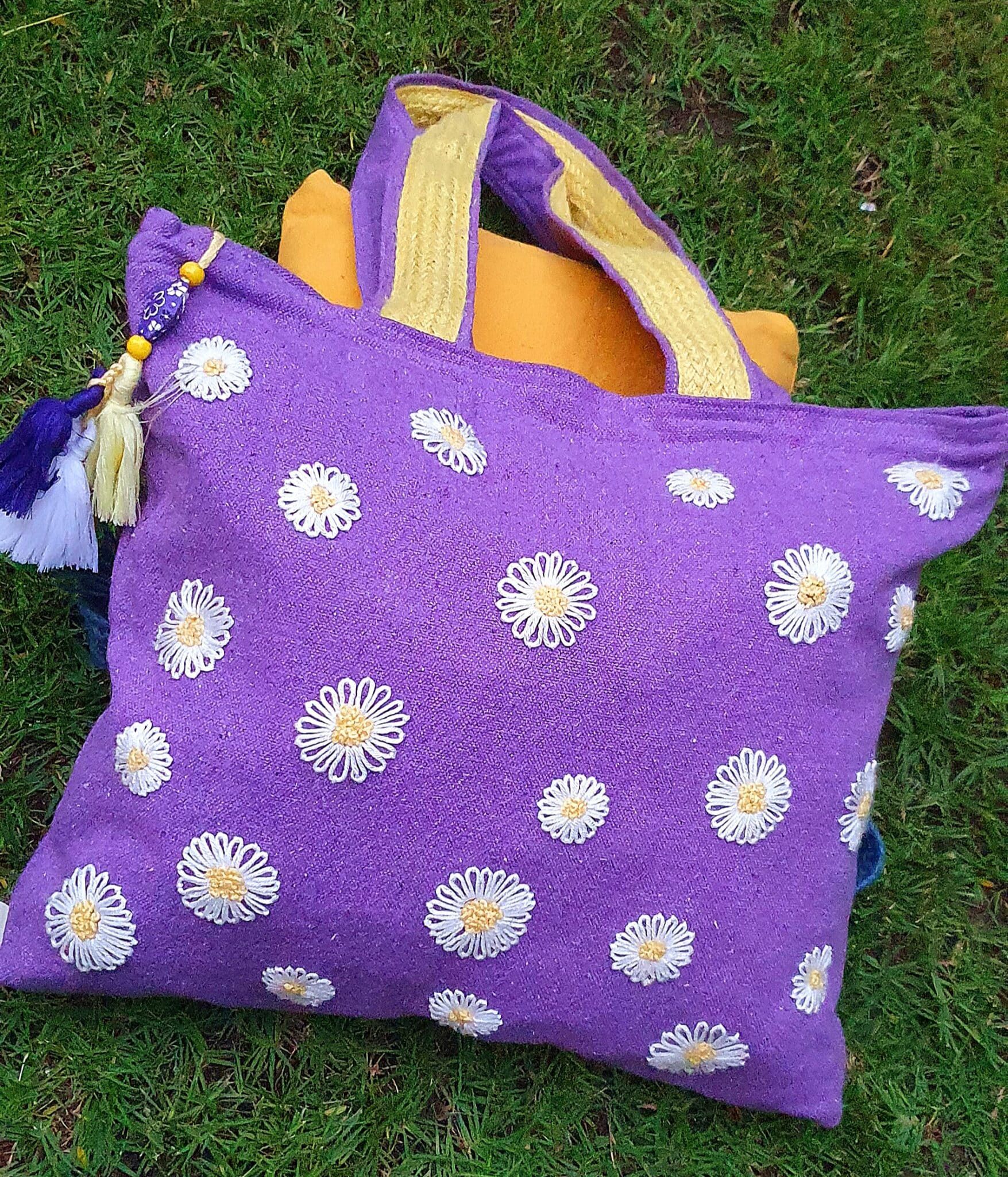 شنطة — Big Violet Daisy — Bag — Big Violet Daisy