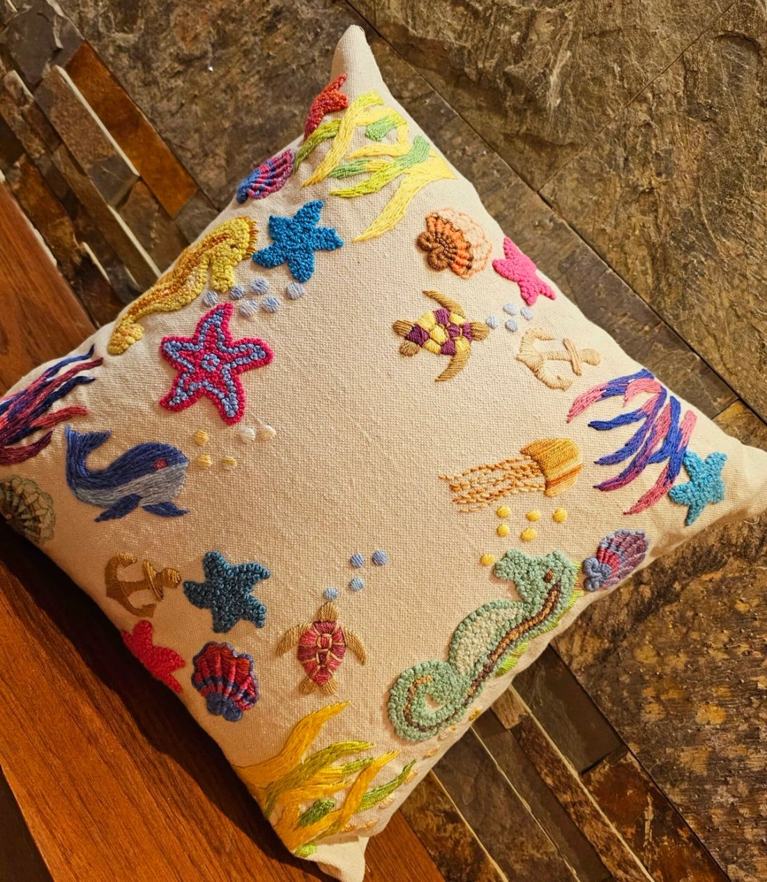 وسادة — Yellow Summer Collection Square — Cushion — Yellow Summer Collection Square (4)