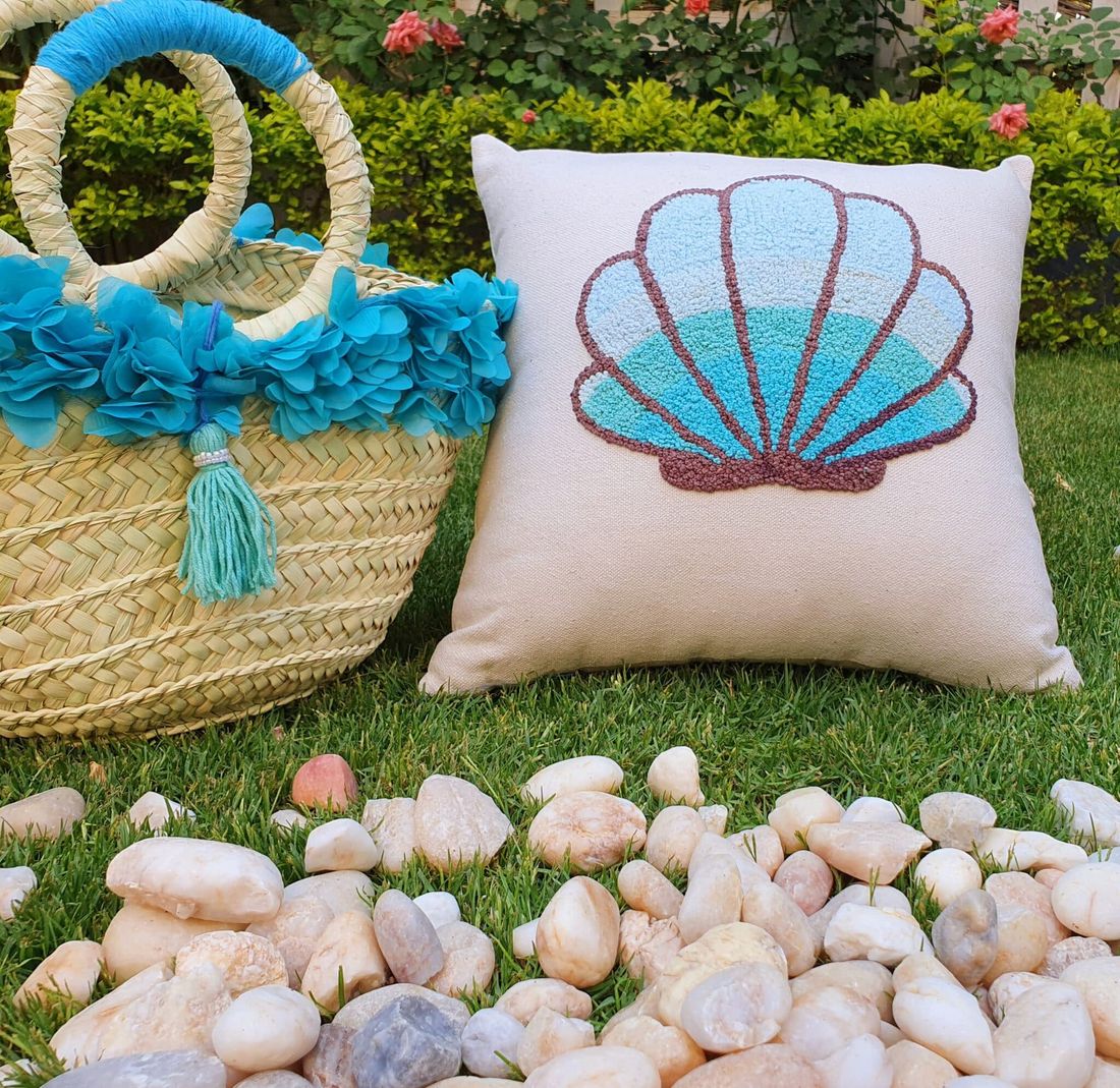 مفرش — Beach House Blue Collection Or Square One — Runner — Beach House Blue Collection Or Square One (5)