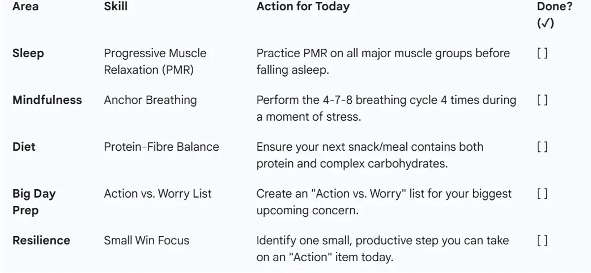 Get the Daily Anxiety Skill Builder Checklist: Print-friendly and instantly usable techniques to manage everyday worry.