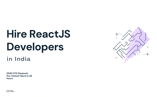 Hire ReactJS developers in India — 2026 CTO hiring playbook by Witarist showing rates, hiring models, and skills checklist